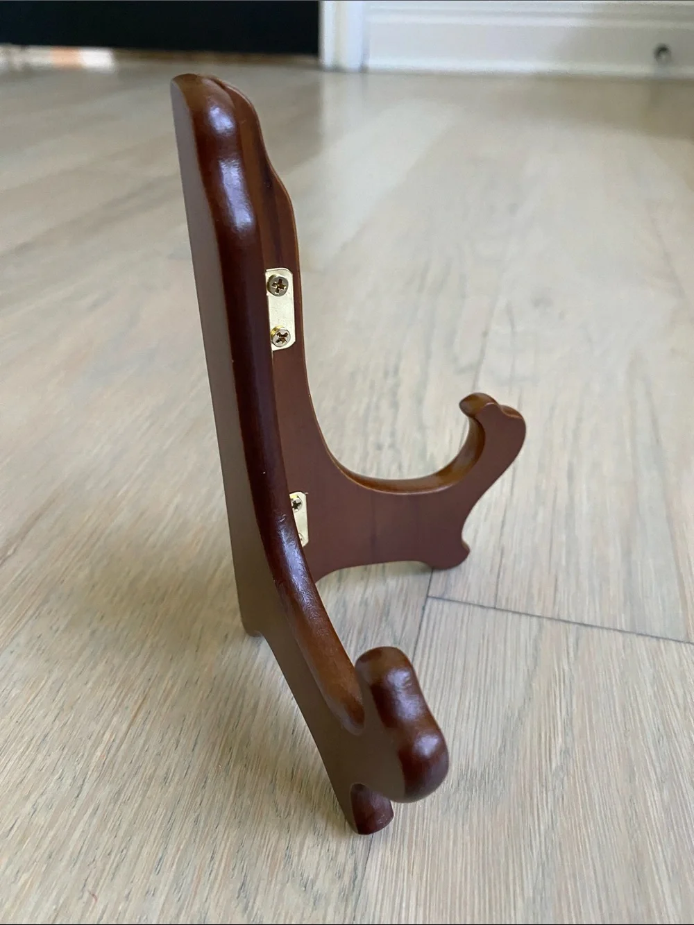 Wooden Display Easel Stand in Warm Brown